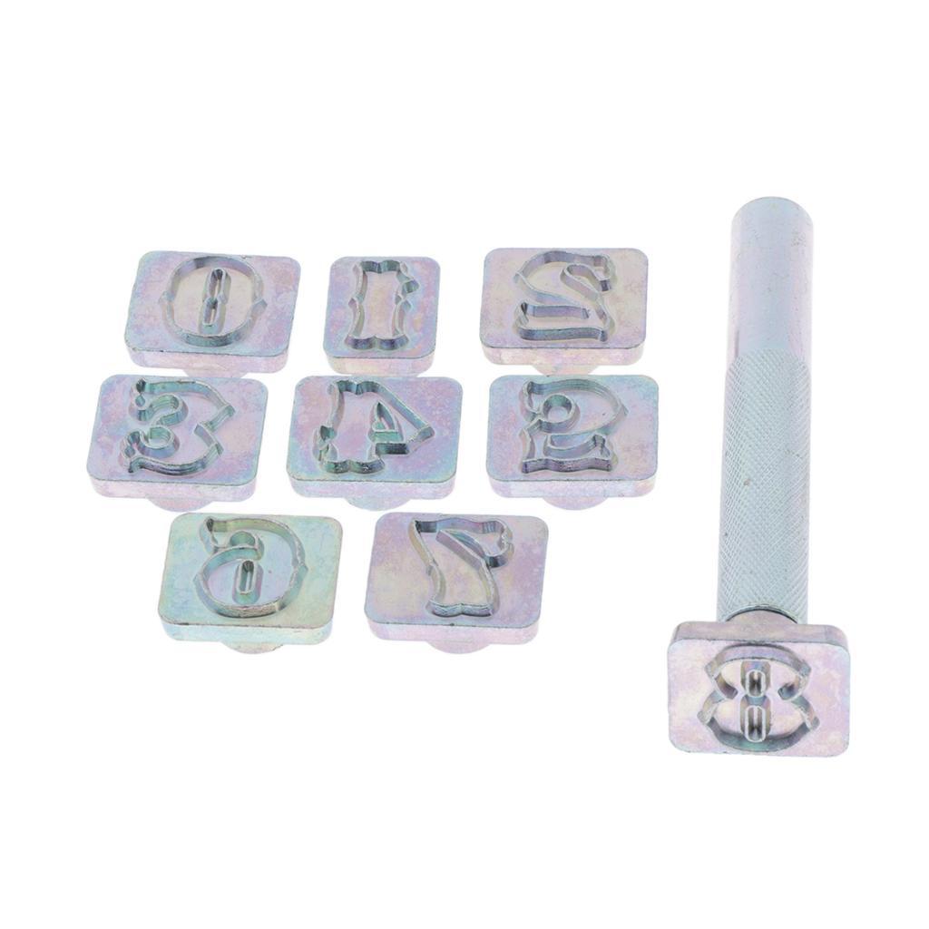 2 Sets Letter A-Z Number 0-8 Stamp Punch Set for Leather Crafts DIY Tools