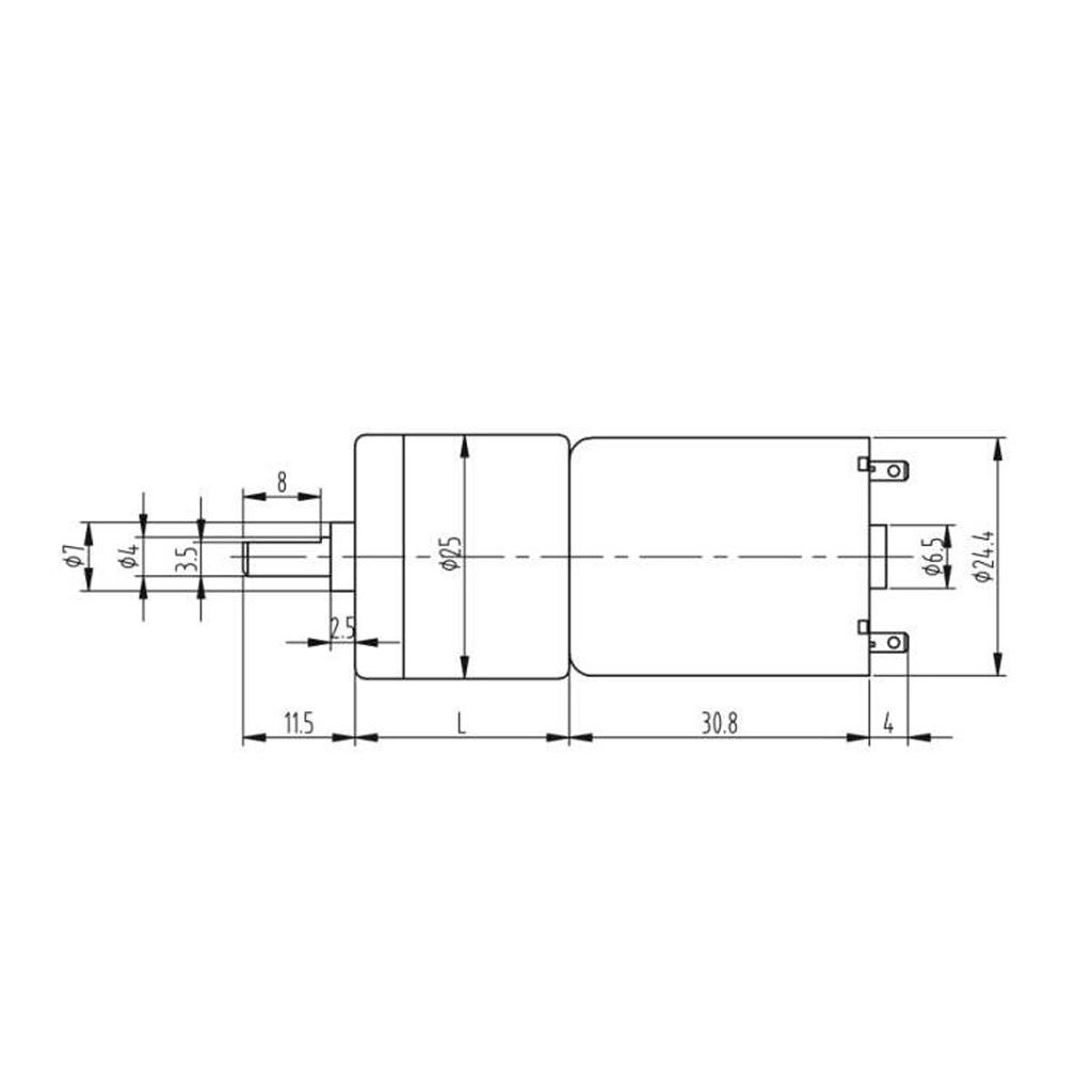 DC 6V Encoder Gear Motor 4mm Shaft with Mounting Bracket 65mm Wheel Kit