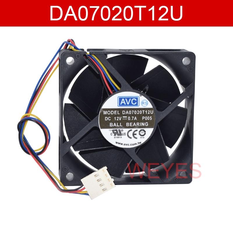 Quạt tản nhiệt 4 dây DA07020T12U cho AVC 7020 12V 0.7A 7cm mới