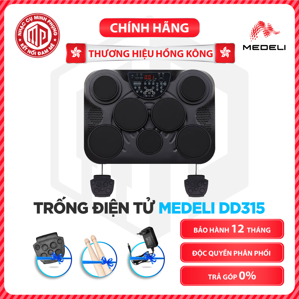 Bộ trống điện tử cao cấp Medeli DD315 - Hàng chính hãng