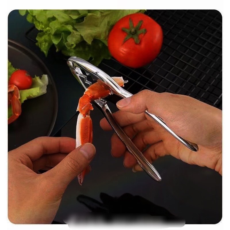 Dụng cụ kẹp ,  tách hải sản cua ghẹ , tách vỏ các loại hạt bằng inox không gỉ , phụ kiện nhà bếp đa năng