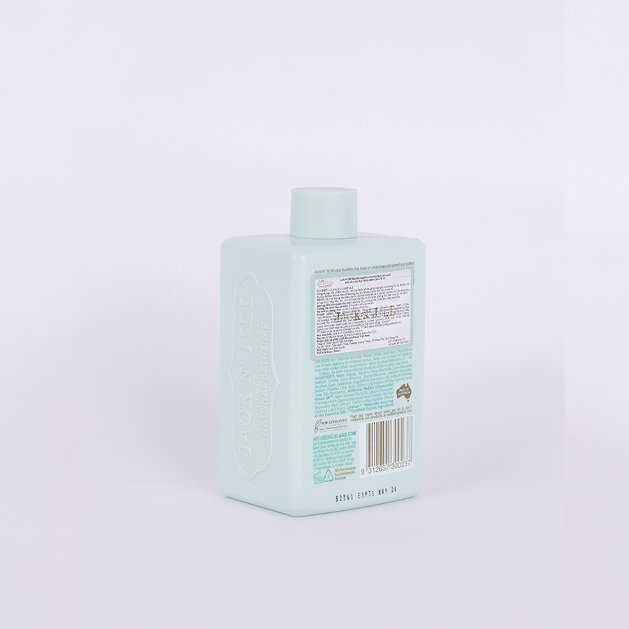 Sữa tắm bong bóng tự nhiên cho bé Jack N' Jill - Màu xanh 300ml (Từ 6 tháng)