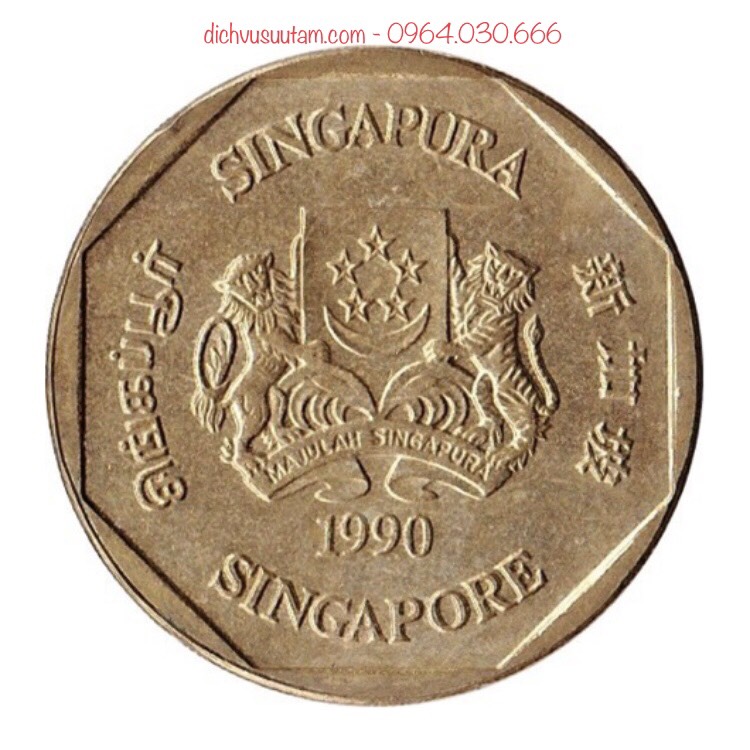 Đồng xu may mắn 1 dollar Singapore, 1 trong 10 đồng xu may mắn nhất thế giới