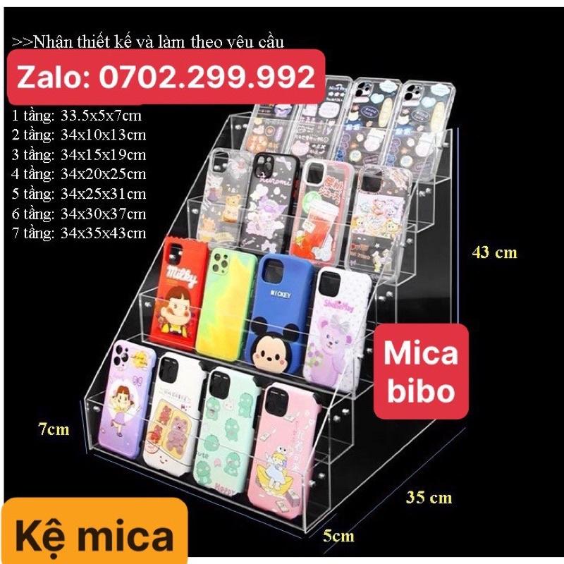 Kệ mica trưng bày ốp lưng điện thoại