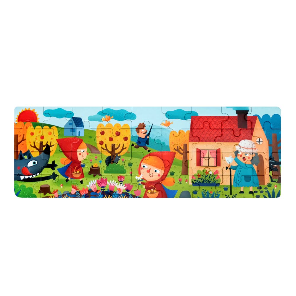 Ghép Hình Cổ Tích - Cô Bé Quàng Khăn Đỏ - MD3061 Fairy Tale Puzzle - Little Red Riding Hood - 36pcs