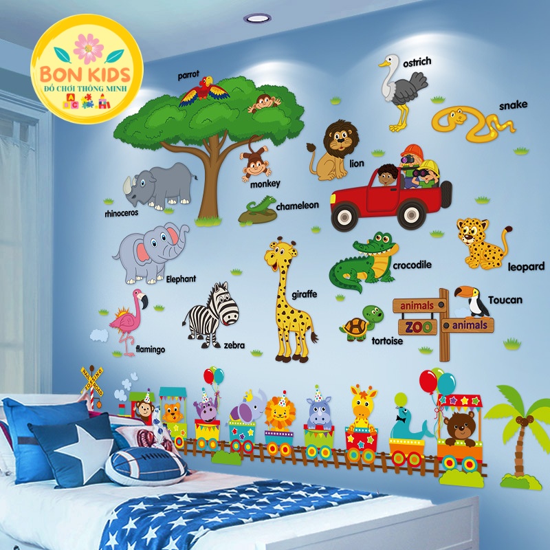 Decal dán tường trang trí phòng cho bé yêu