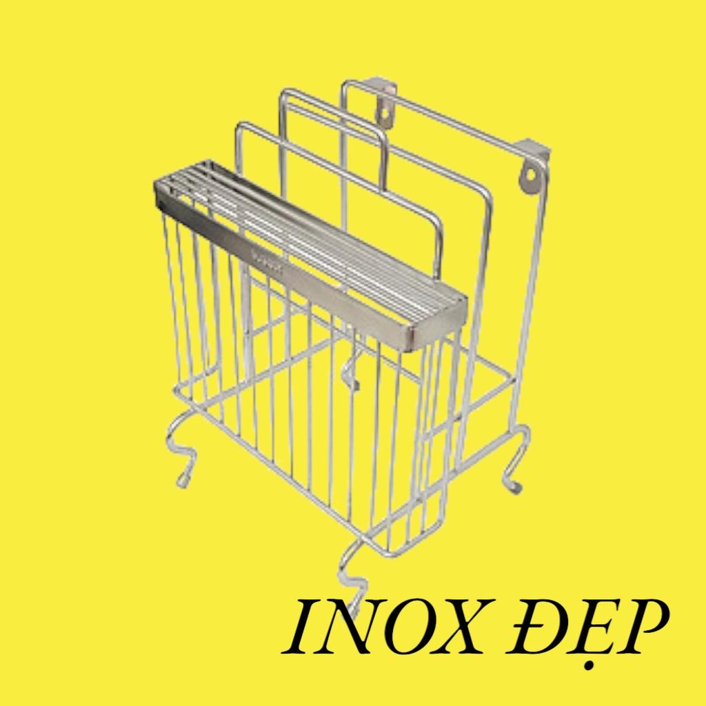 Kệ dao 2 thớt chuẩn 100% inox 304 cao cấp chống rỉ sét chống ăn mòn an toàn vệ sinh