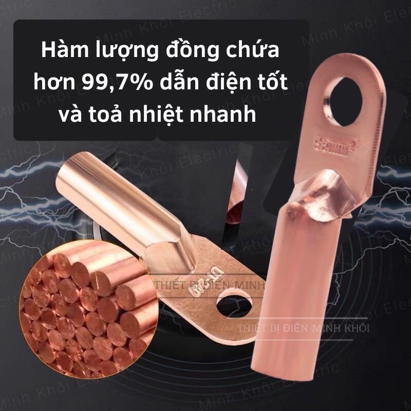 Đầu Cos Đồng Đỏ Đúc, đầu cos đồng đúc, cốt trần, cốt dài tròn