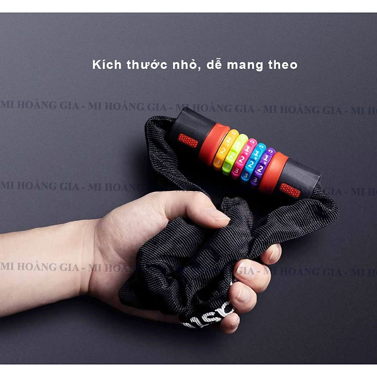 Khóa dây xích vạn năng mã số cầu vòng Xiaomi Lydsto Rainbow YM-CHS02 - Hàng nhập khẩu