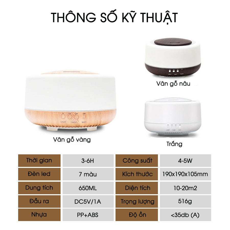 Máy khuếch tán tinh dầu cao cấp IKT6650 - Cảm ứng. [Tặng kèm lọ tinh dầu Sả chanh cao cấp Vemoda 10ml]. Máy xông tinh dầu thiên nhiên. Máy tỏa hương tinh dầu làm thơm phòng [Sử dụng sạc USB