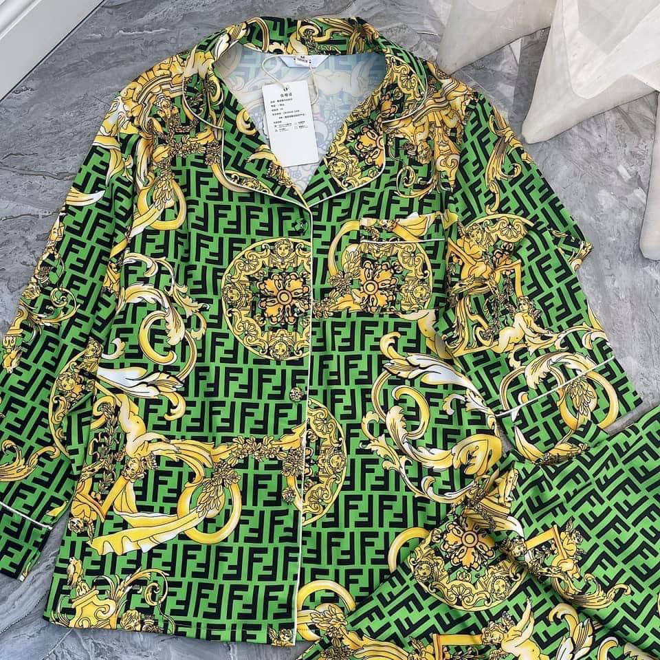 Bộ Mặc Nhà Pijama Lụa Qc Thiết Kế Sang Chảnh Mẫu Mới
