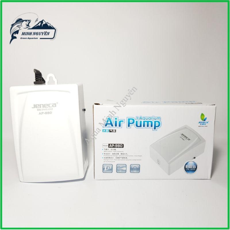 Máy Sủi Oxy 2 Vòi Jeneca AP 980/920 sủi oxi 2 vòi Sủi Oxy Siêu êm Sủi Oxi Công Suất Lớn Sủi Oxy Cho Bể Cá Cảnh