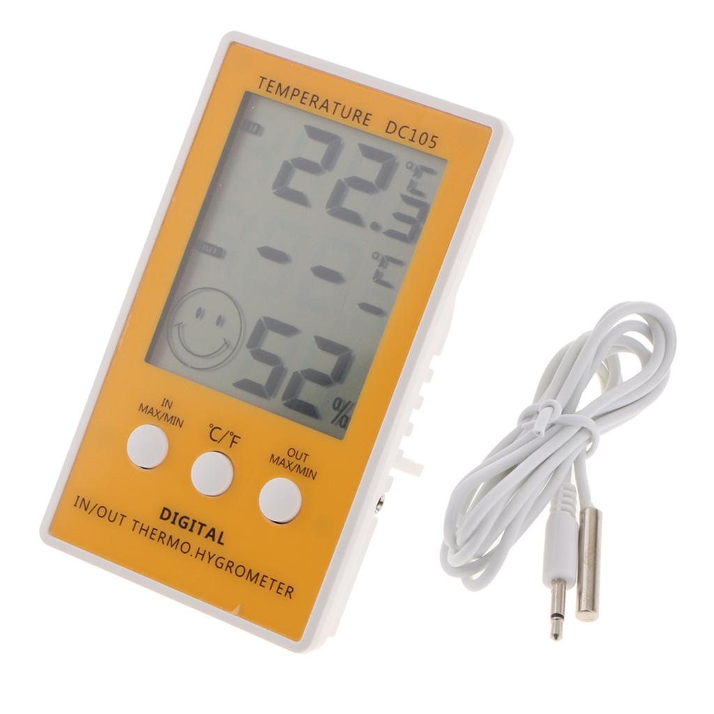 Multi-function Large Screen Display Temperature And Humidity Meter DC105