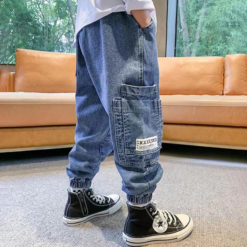 JL2 Size120-160 (25-40kg) Quần jean quần bò bé trai size đại Thời trang trẻ Em hàng quảng châu