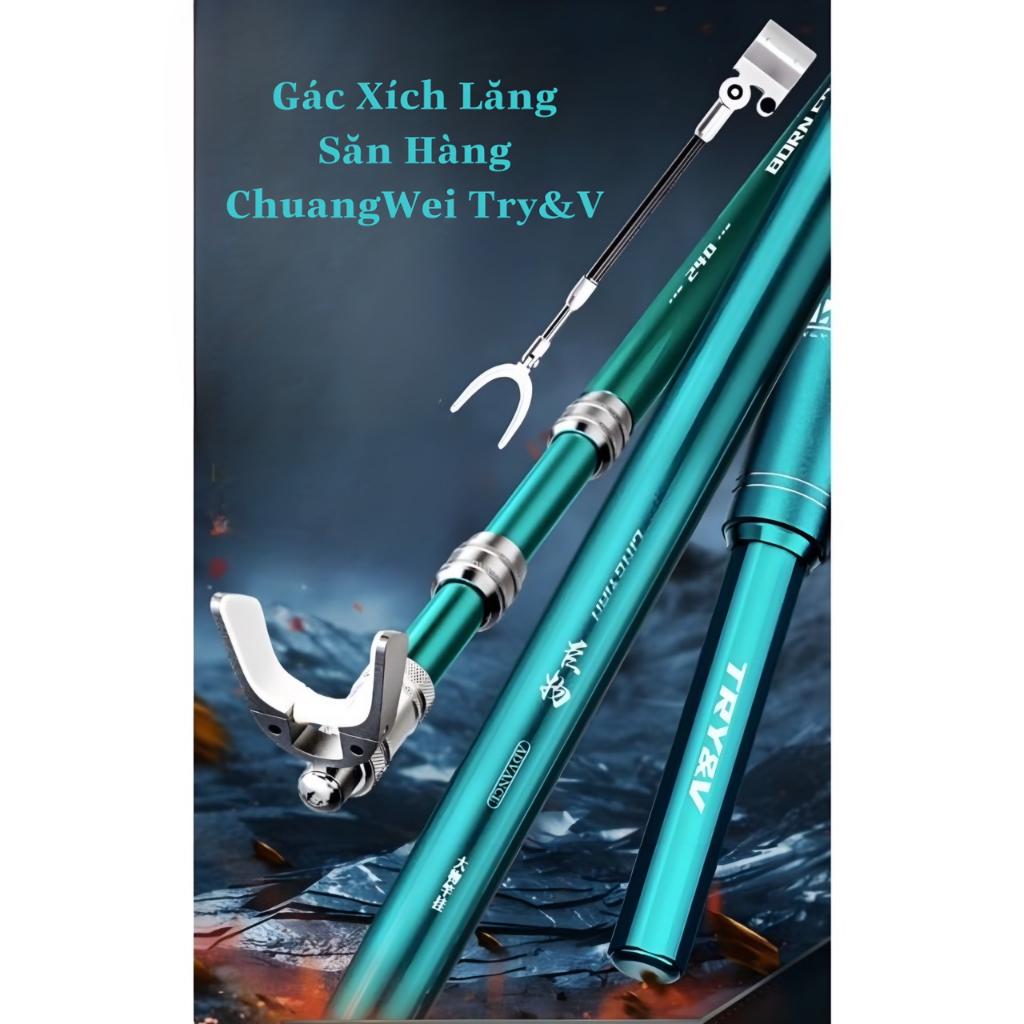 Gác cần săn hàng ChuangWei Try&V cao cấp chất liệu Carbon 5 lớp 36t , mối nối kim loại siêu khỏe - Chồng cần săn hàng