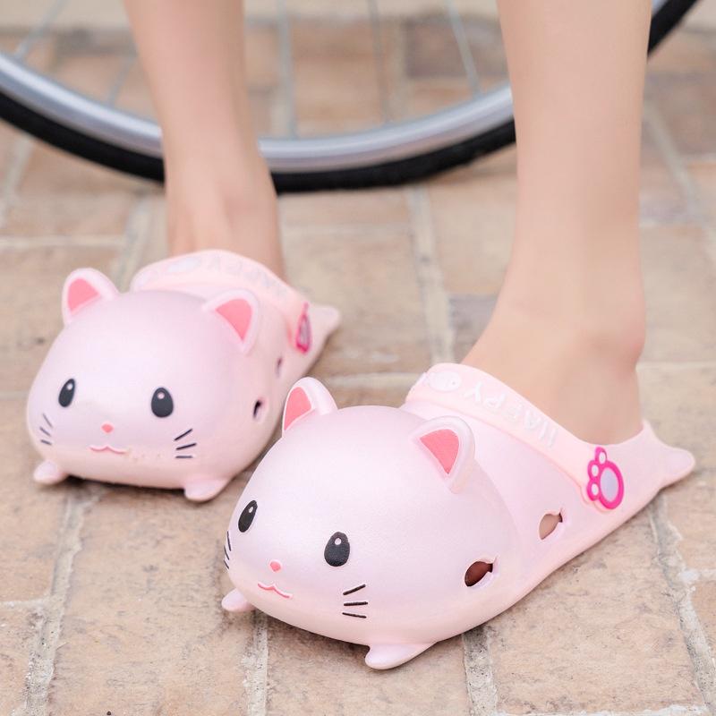 DÉP MÈO dễ thương HOT TIKTOK dành cho người lớn và trẻ em [H63] mẫu 2022 size từ 36 đến 41 LUCKY SHOES VN - Dép nữ nhà tắm