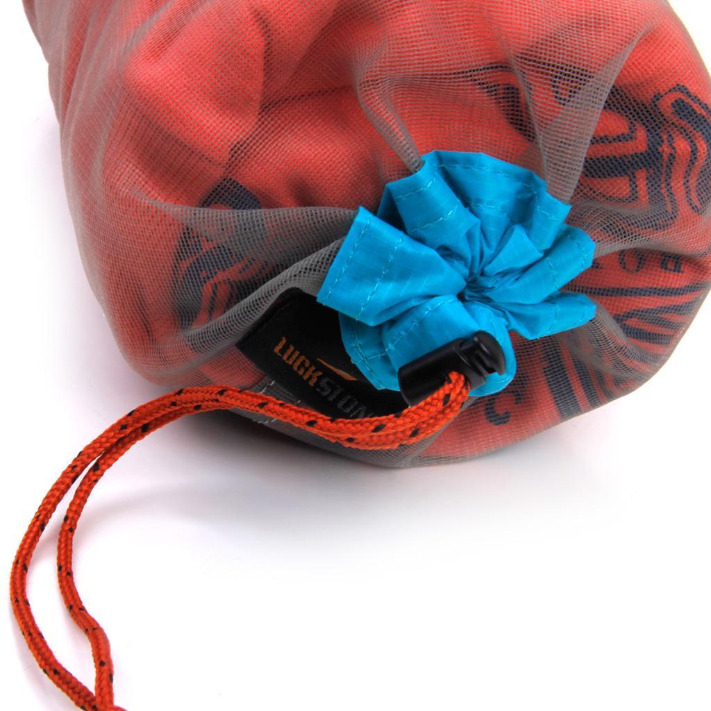 Camping Sport Drawstring Compression Stuff Sack Organizer Mesh Bag 25 x 18cm