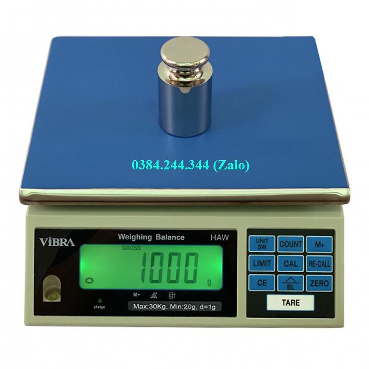 Cân điện tử thông dụng Vibra HAW, Mức cân 6kg, độ chia 0.2g