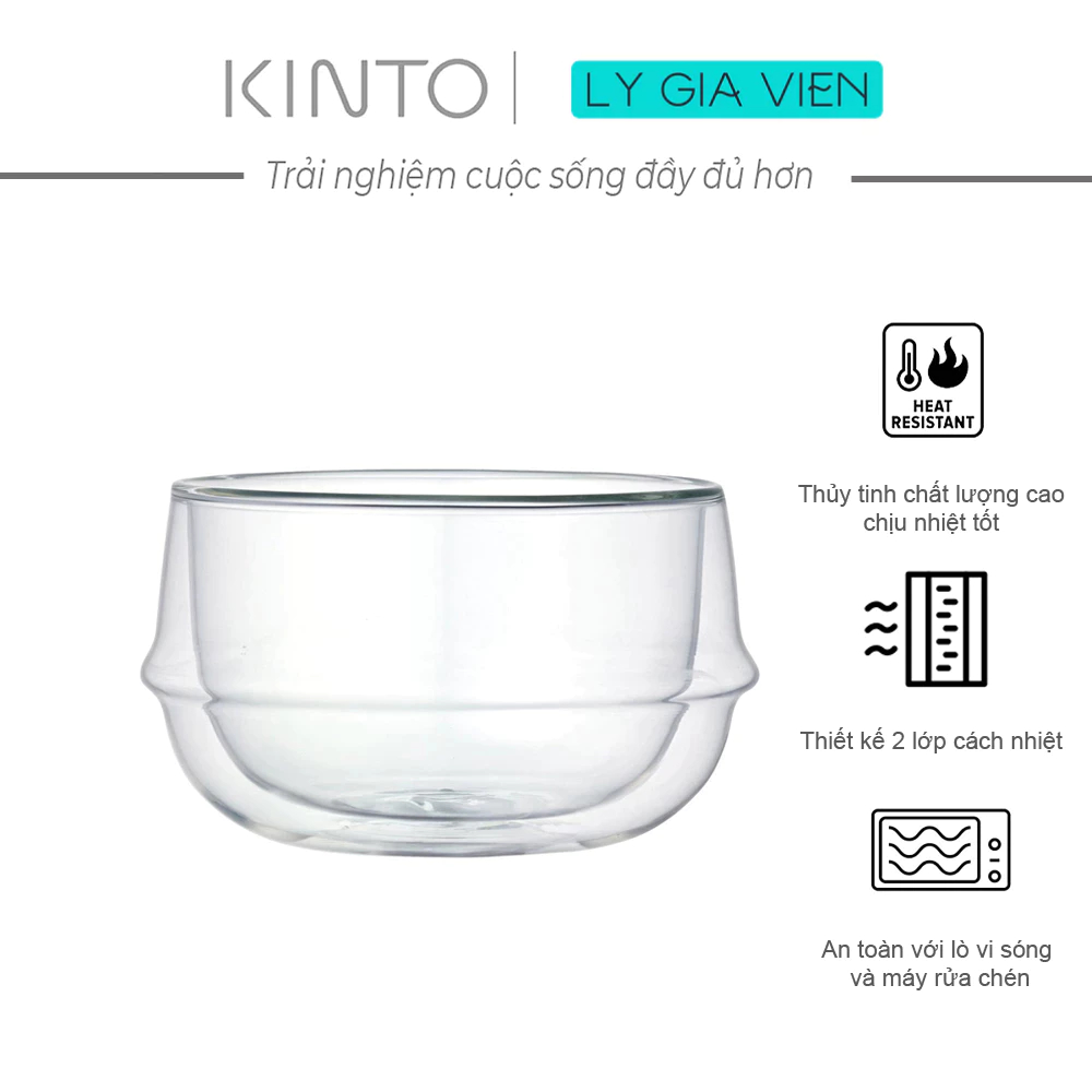 Bát Cách Nhiệt 2 Lớp Kinto Kronos Double Wall Soup Bowl