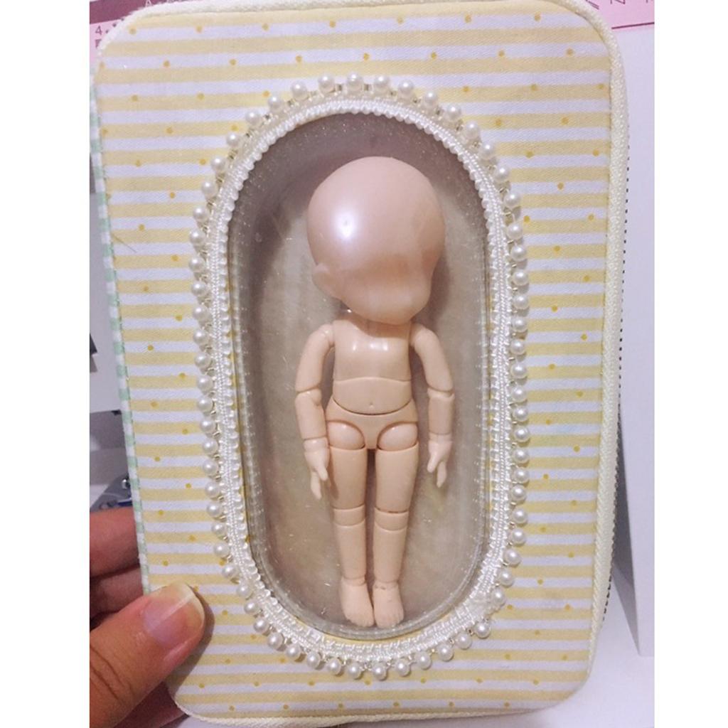 14*7 cm BJD Doll Body Đắp Mặt Mặt Nạ Bảo Vệ Acrylic Hình Bán Cầu Mặt Nạ