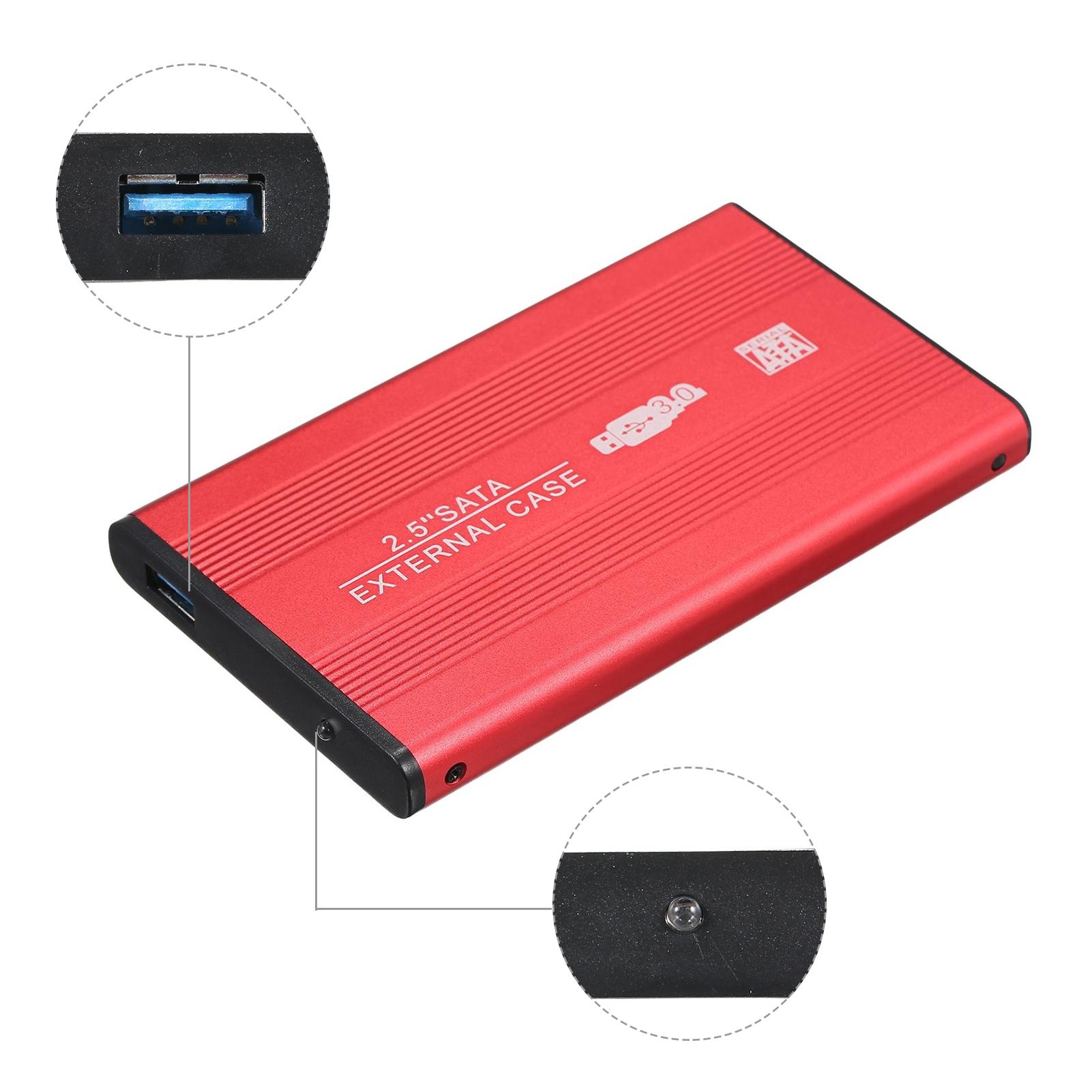 USB3.0 Portable Hard Disk Case 2.5 inch External SATA HDD/SSD Enclosure USB3.0 High-speed Transmit Aluminum Alloy Shell