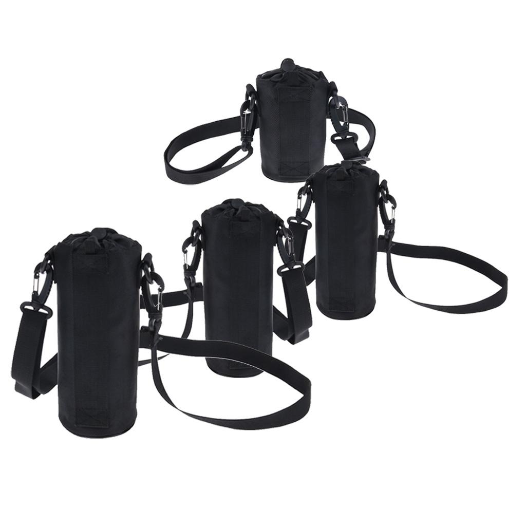 Oxford Sports Water Bottle Sleeve Holder Bag Shoulder Strap Pouch
