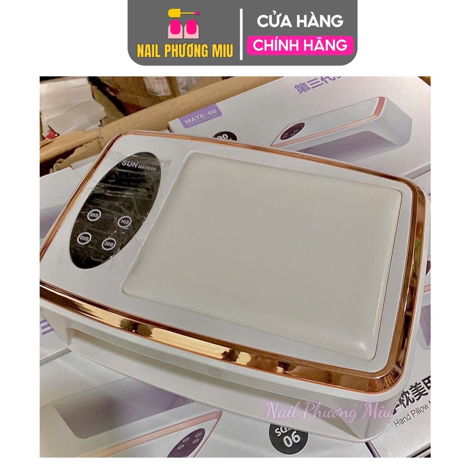 Máy Hơ Gel Sun Mate-60 T10 Cao Cấp 380W, 90 Bóng Đèn Led Uv Làm Nail, Khoang Rộng Hơ 2 Tay, Đệm Kê Tay Êm Ái Tiết Kiệm Thời Gian