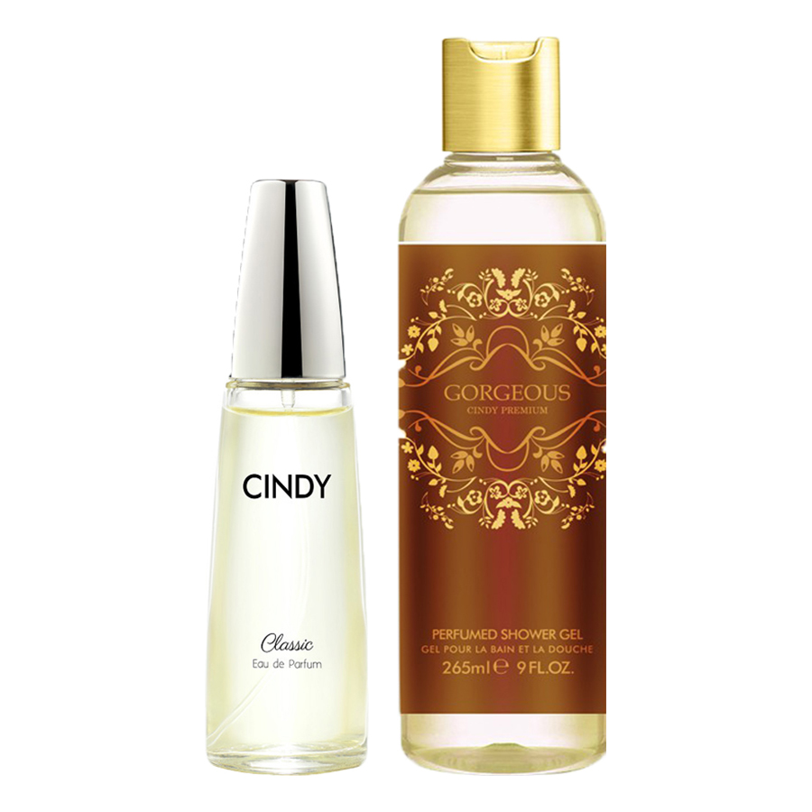 Bộ nước hoa Cindy Classic 50ml và Sữa tắm Cindy Premium Gorgeous 265ml