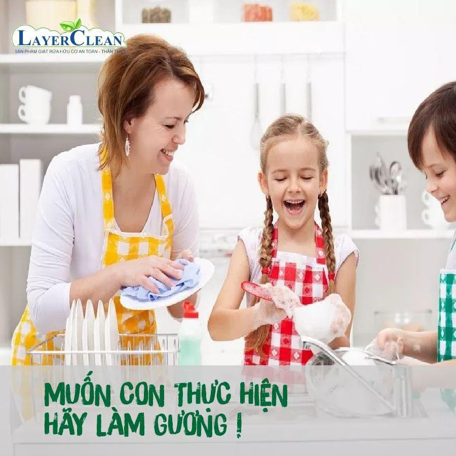 {Tin Dùng} Nước Rửa Chén Bát Hữu Cơ Layer Clean 5l Chiết Xuất Từ Enzym Hương Quế Organic An Toàn Tuyệt Đối Cho Da