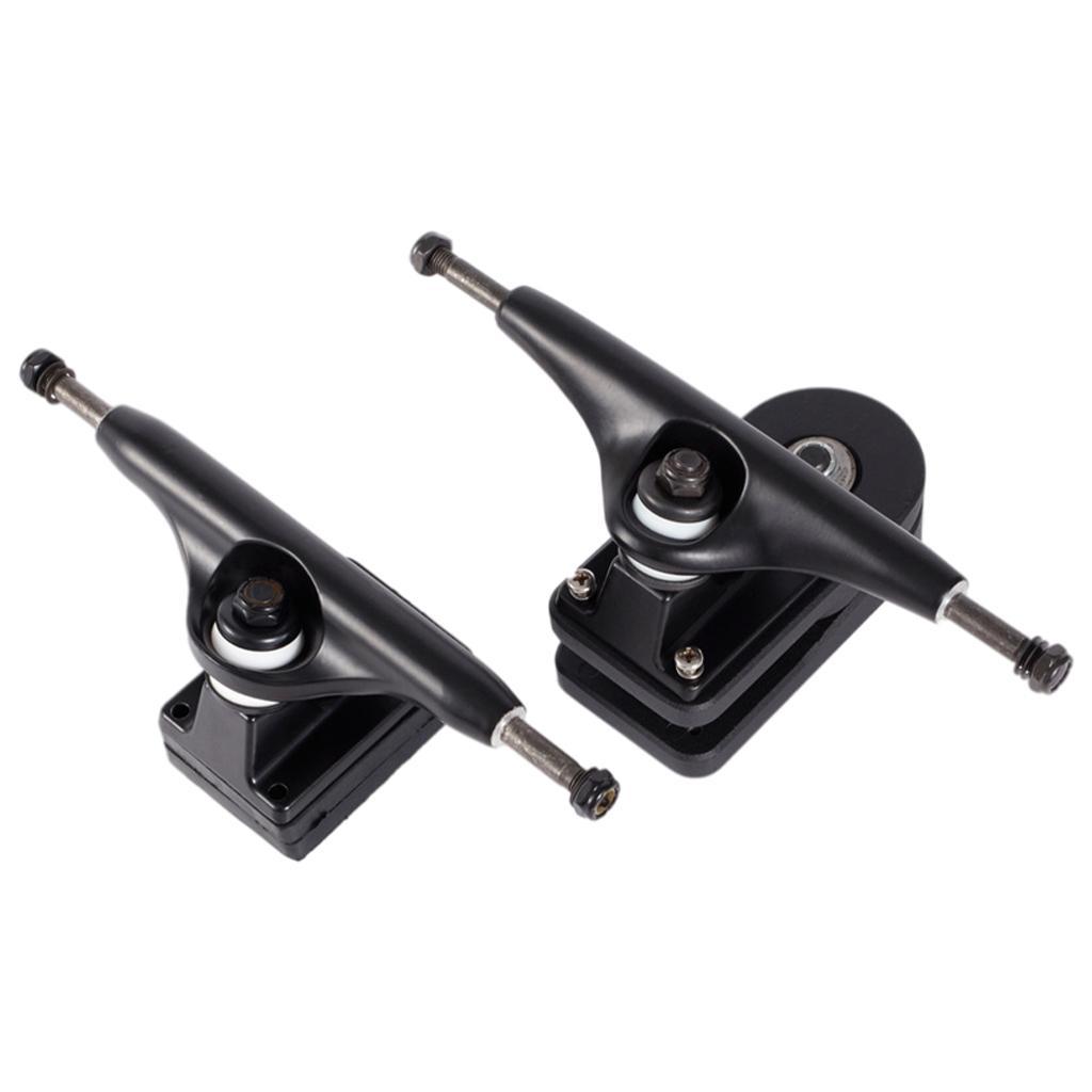 Skateboard Trucks - Aluminum Alloy, Premium Bushings - Set of 2 - Skateboard Parts Accessories