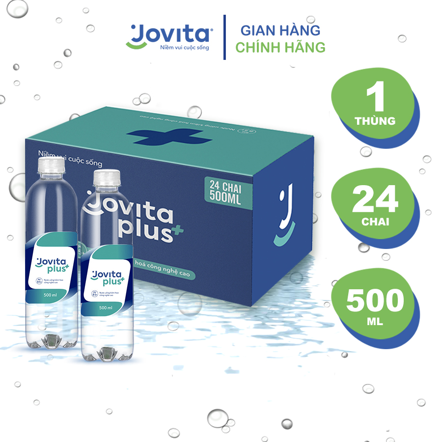 Thùng 24 Chai Nước Kiềm Jovita Plus