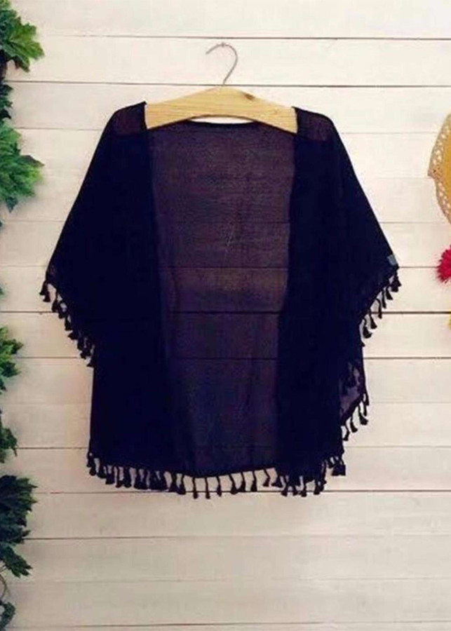 Aó khoác kimono tua rua