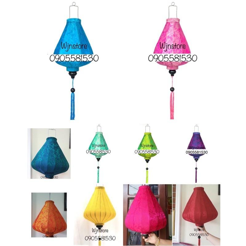 Đèn lồng hội an hình kim cương treo trung thu