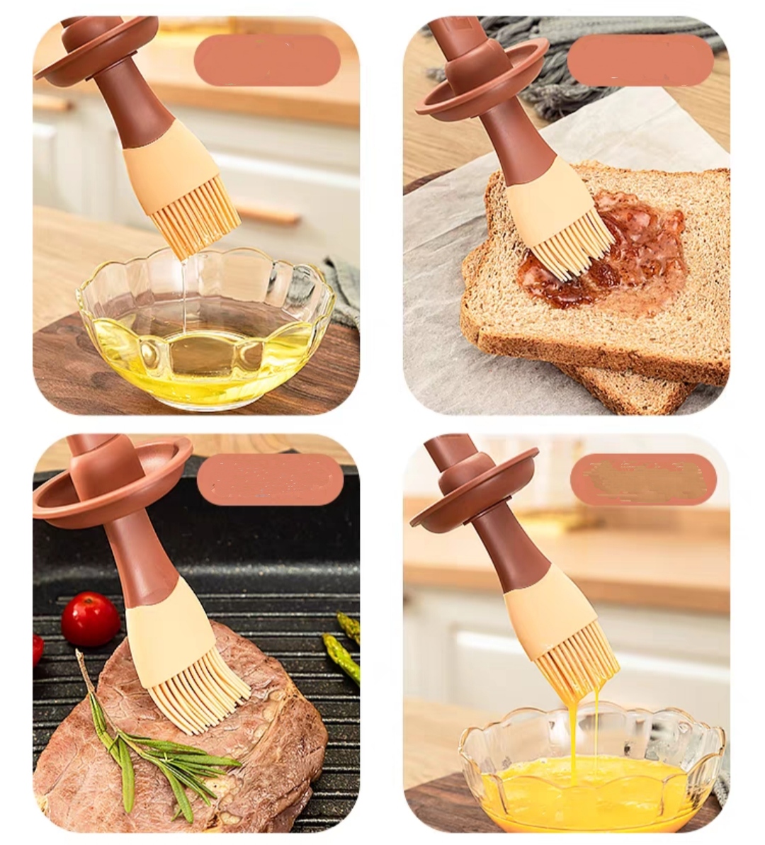 Bộ Chổi quét đồ dầu ăn, đồ nướng 2 in 1 Dành cho Nhà Hàng Nhà bếp Quán Ăn