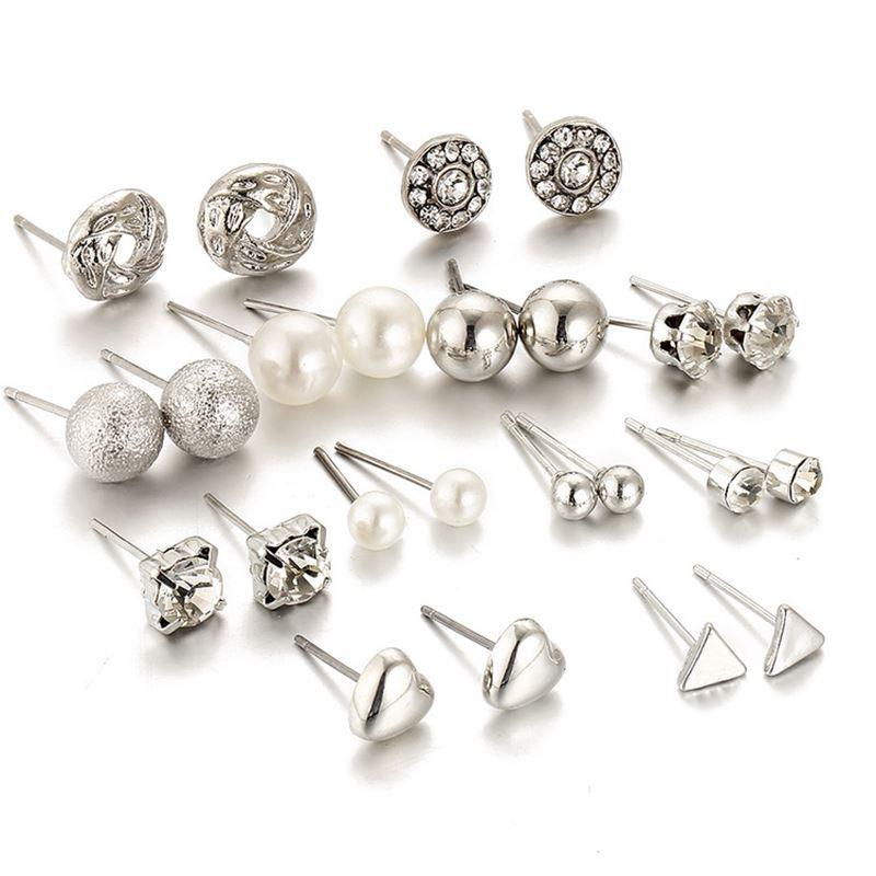 Set Khuyên Tai 12 Đôi Bông Tai