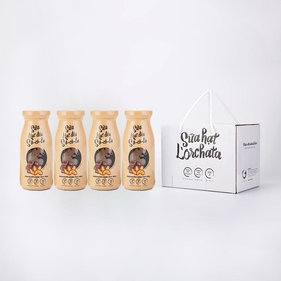 Sữa hạt L'ORCHATA vị hạt điều socola lốc 6 chai
