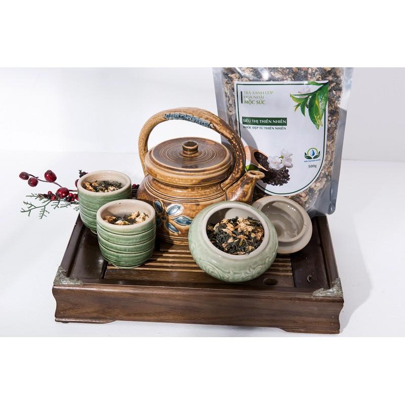 Chè Xanh Ướp Hoa Nhài Mộc Sắc 100g
