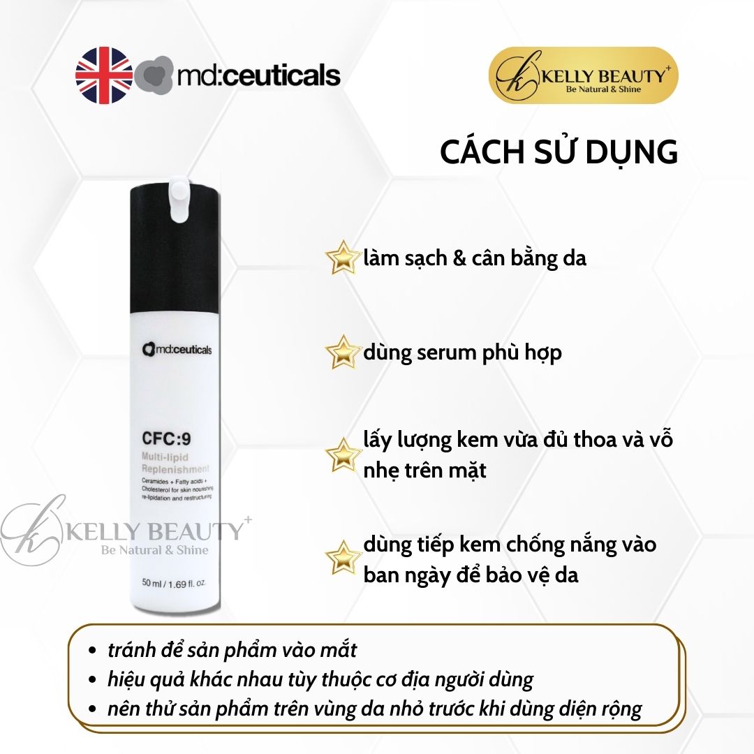 Kem Dưỡng Phục Hồi Trẻ Hóa Da CFC:9 Multi-Lipid Replenishment - MD:Ceuticals | Kelly Beauty