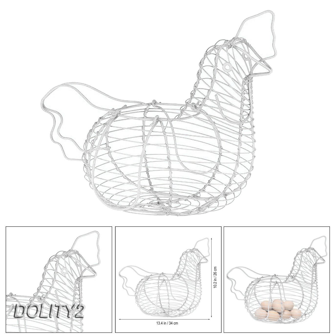 Hộp đựng trứng hình gà bằng dây sắt tiện dụng