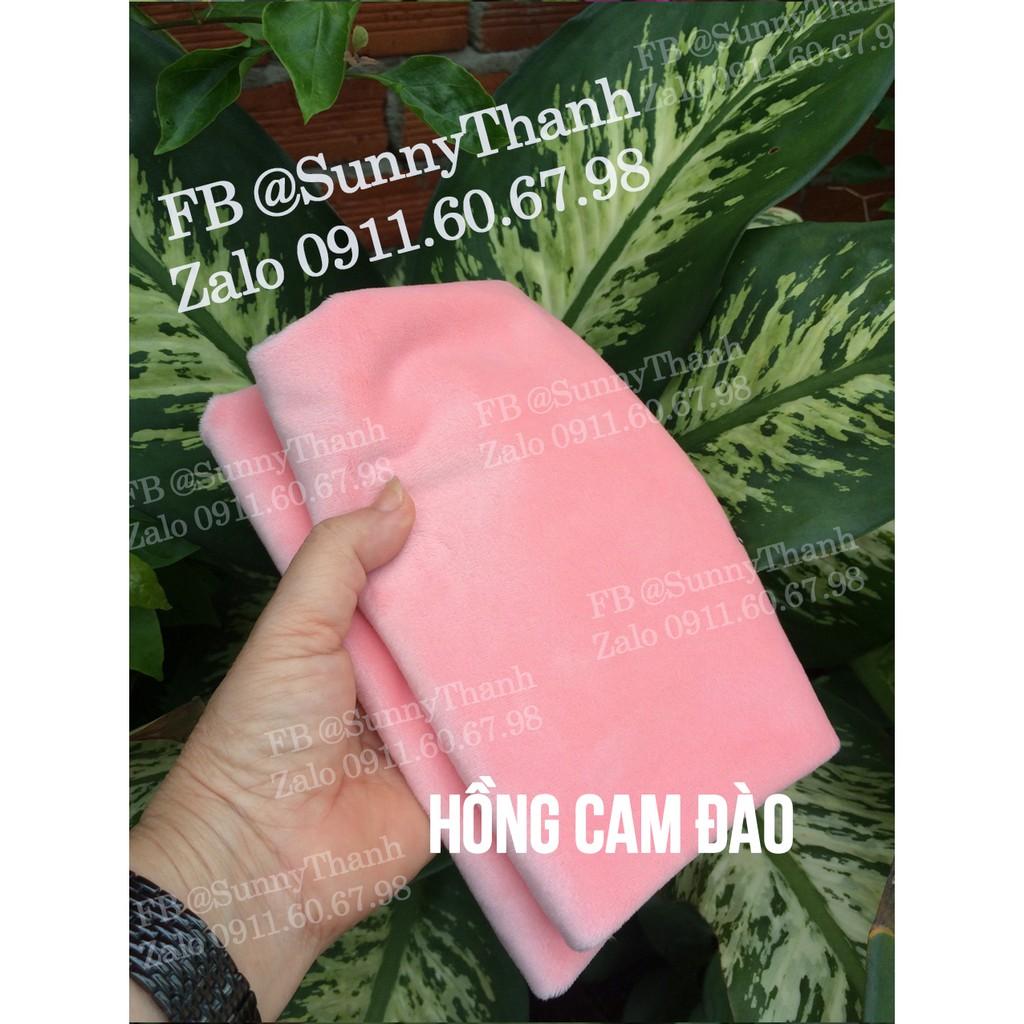 1mx1m7 TÍM PASTEL Vải lông nhung SunnyThanh Hàn Quốc cao cấp