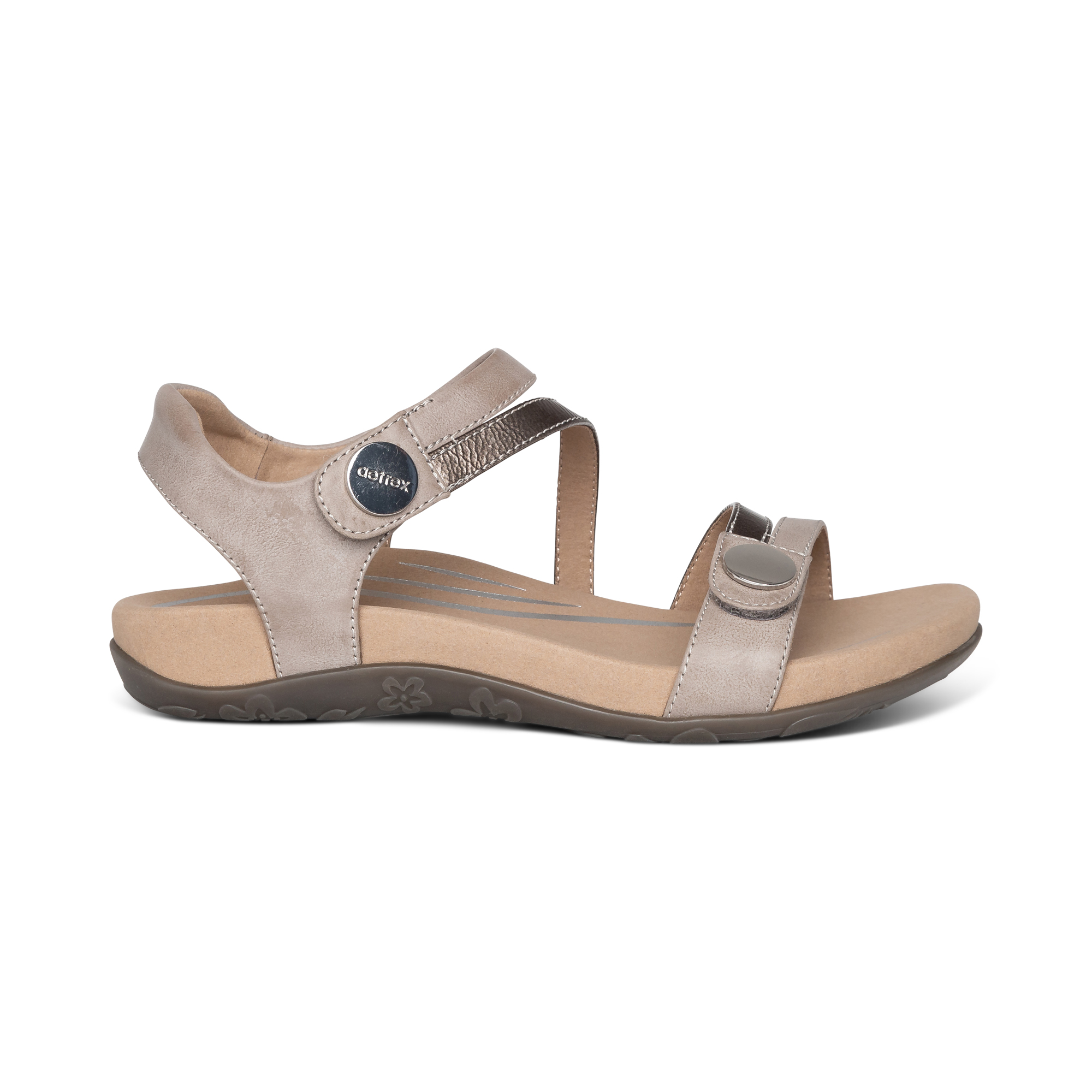 Sandal sức khỏe nữ Aetrex Jess Smoke