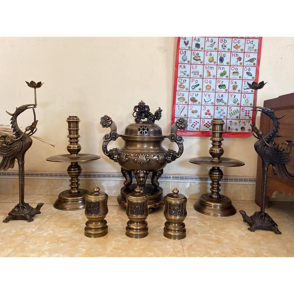 Bộ Ngũ Sự Sòi 70 bày biện Ban Thờ mang đến sự trường thọ may mắn Nặng 35kg