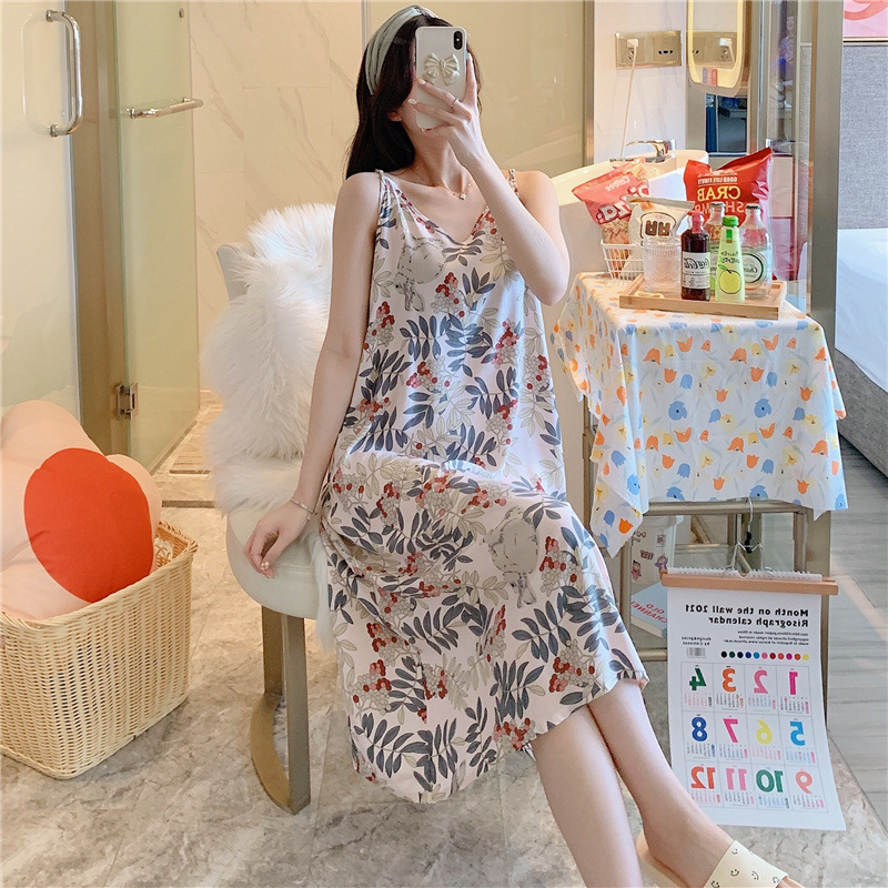 Váy nữ 2 dây vải lanh siêu mát