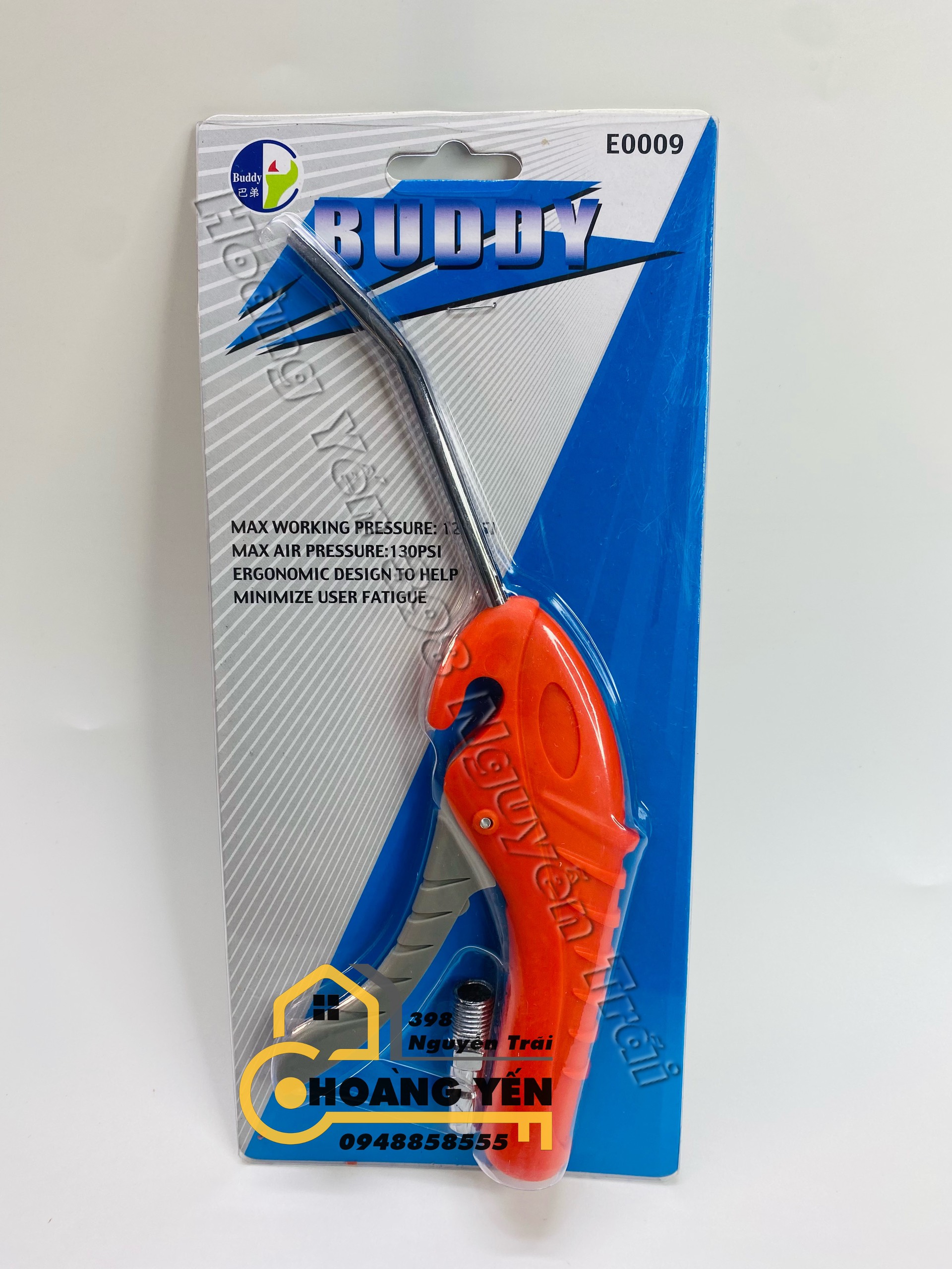 Đầu xì khô ngắn, đầu xì bụi lắp máy nén BUDDY E0009 Nhật Bản
