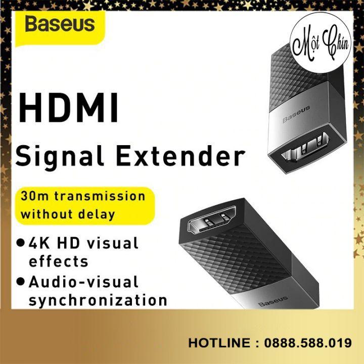 Đầu nối dài cổng HDMI Baseus HDMI Signal Extender -Hàng Chính Hãng