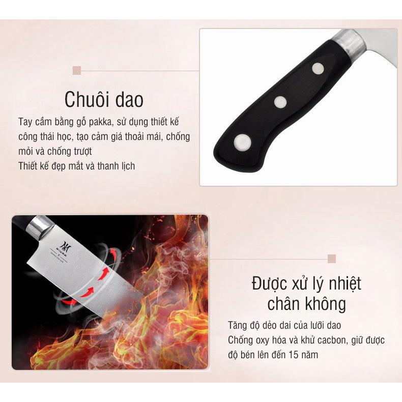 Dao bếp cao cấp Miura Basic Santoku - Dao thái đa năng Nhật Bản 2023, không gỉ