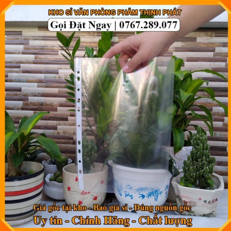 Kho sỉ vpp Bìa Sơ Mi Lỗ Sơ Mi Đục Lỗ A4 100t/xấp