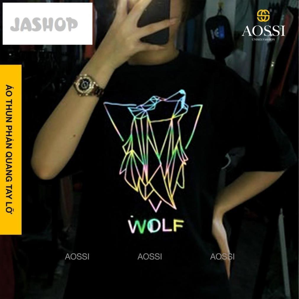 Áo thun phản quang WOLF - form tay lỡ Unisex JASHOP