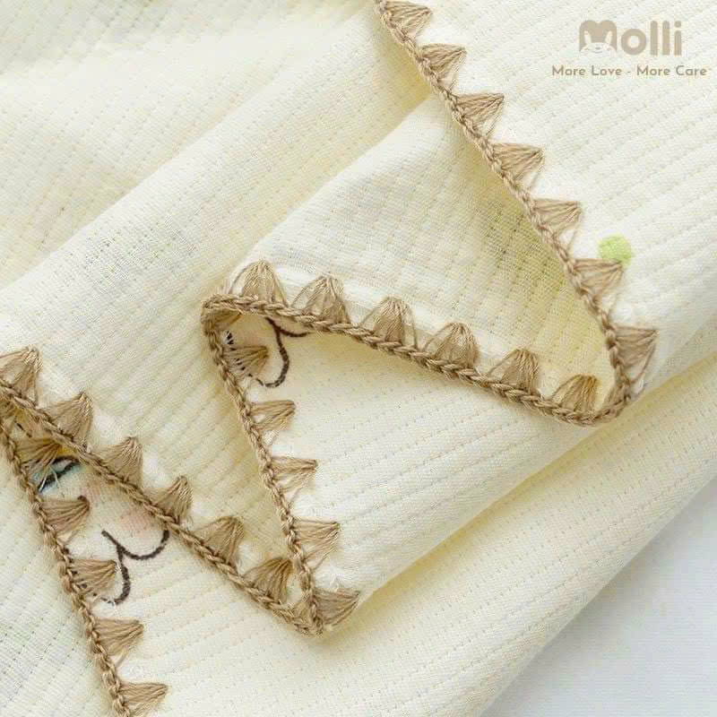 Choàng ủ xô 3 lớp Molli - Kèm đai