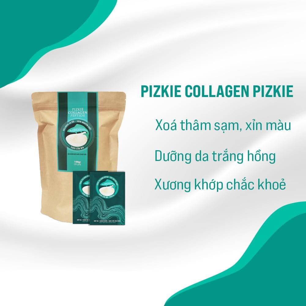 [MUA 3 TẶNG 1] COMBO 3 GÓI COLLAGEN PEPTIDE PIZKIE CÁ HỒI NHẬT BẢN - GIÚP LÀM ĐẸP DA, HỖ TRỢ LÀM MỜ ĐỐM NÂU, TÀN NHANG, TĂNG CƯỜNG ĐỘ ĐÀN HỒI  VÀ CUNG CẤP ĐỘ ẨM CHO LÀNDA 